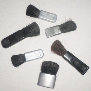 6 assorted makeup brushes